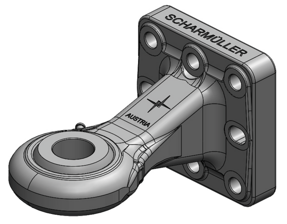 Ball eye cat 4 51mm from Scharmüller with flange 145x145