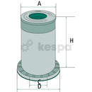 Air filter - primarily equivalent to, among others, AL78869-2
