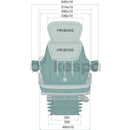 Air-suspended chair PROBOSS with armrests and back extension 12V 260 mm-2