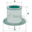 Air filter - secondary C1342KIT-2