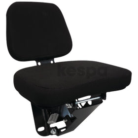 Folding fabric passenger seat that is 350mm wide