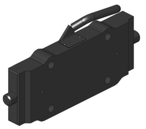 Adapter plate for mounting in ladder 330x32mm to flange 160x100 M20 from Scharmüller