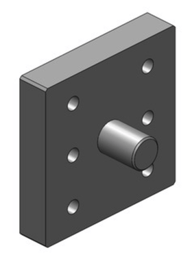 Welding plate for horizontal 130x115 M20 from Scharmüller