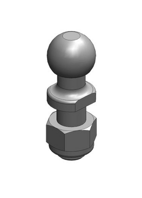 50mm kula bultbar med M30 bult från Scharmüller  av  Kespa AB K50-drag 7461