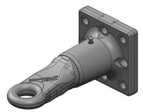 50mm roterbar hitchring med fläns 145x145 e-godkänd från Scharmüller  av  Kespa AB Dragögla 7585