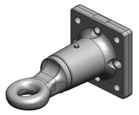 50mm roterbar hitchring med fläns 145x145 från Scharmüller  av  Kespa AB Dragögla 7486