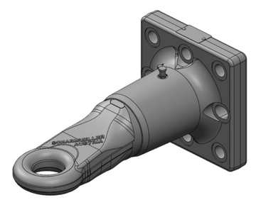 50mm roterbar hitchring med fläns 145x145 typgodkänd från Scharmüller  av  Kespa AB Dragögla 7585