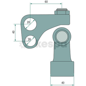 Hold down/lip 15 ° to Scharmüller pull - 0