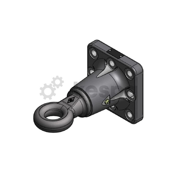 Towing eye 50 mm, hitch ring rotatable with flange 145x145 M20 from Walterscheid