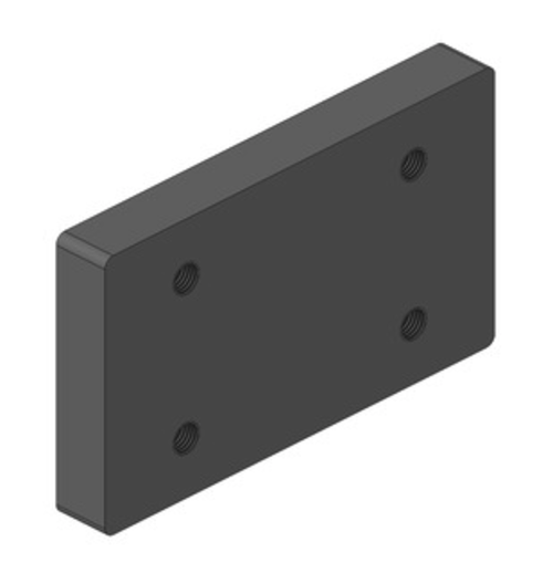 Weld-on plate 140x80 M16 20mm from Scharmüller