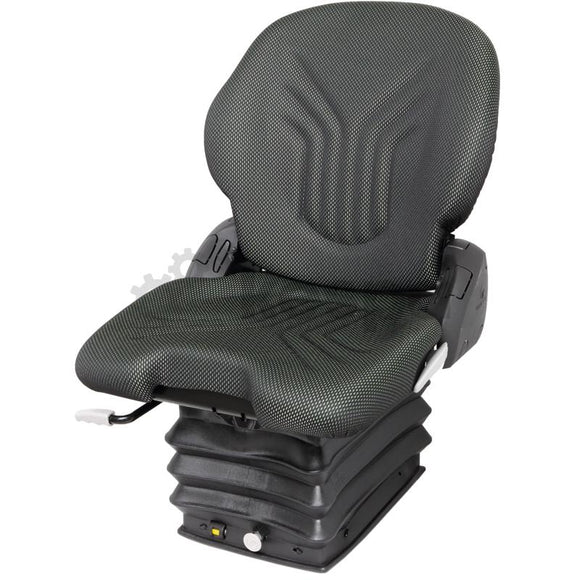 Air-suspended chair MSG93/521 from Grammer with compact suspension package