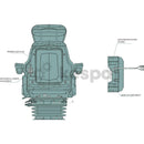 Air-suspended premium chair with rotation from Proboss, 260mm track size-3