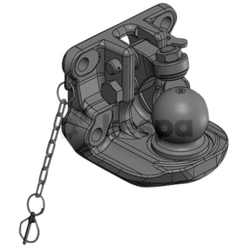 K80 ball hitch boltable M20 3 tons 160x100 suitable for Volvo wheel excavators