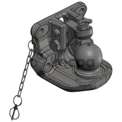 K80 ball hitch boltable M20 3 tons 160x100 suitable for Volvo wheel excavators