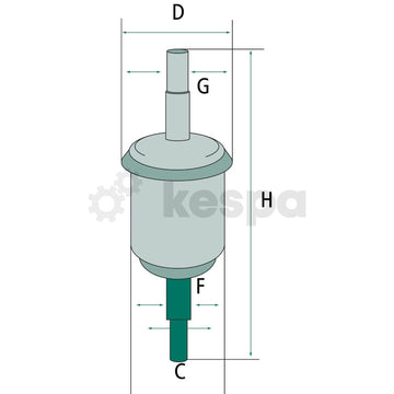 Fuel filter - inline - 0