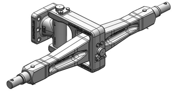 Lyftarmsdrag kat 4 med fläns 145x145 mm från Scharmüller  av  Kespa AB Lyftarmskopplingar 7657