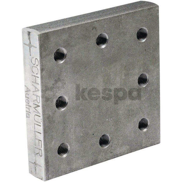 Welding plate for bolt pattern 110x100 M16 from Scharmüller