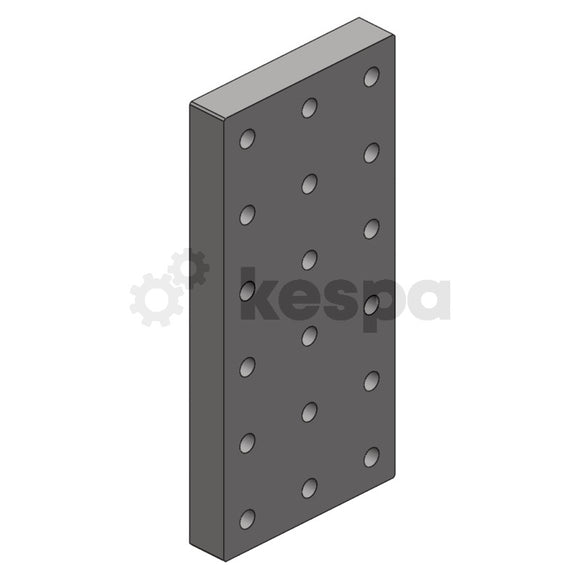 Weld plate for bolt pattern 145x145 M20 with 4 mounting points