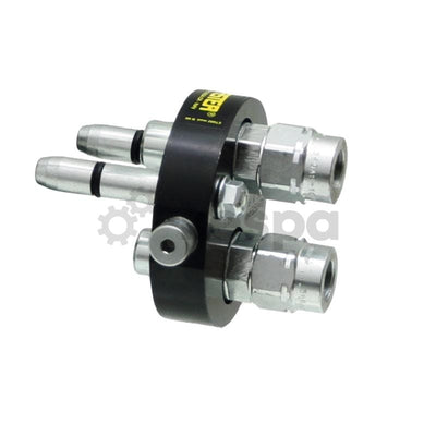 Nipple plate Mulifaster with 2pcs 3/8 couplings with 1/2" connection thread, 2P206-2