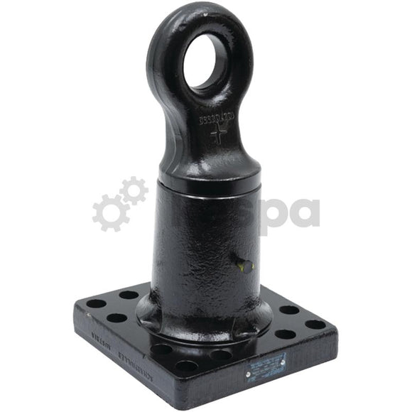 Towing eye rotatable 50mm from Scharmüller with flange 160x160 M20 suitable for Randex