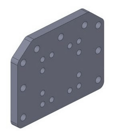 Adapter för Lemken till 160x160 M20 från Scharmüller  av  Kespa AB Skruvplattor 7331