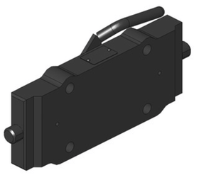 Adapterplatta för montage i stege 330x32mm till fläns 160x100 M20 från Scharmüller  av  Kespa AB Tillbehör drag 7559