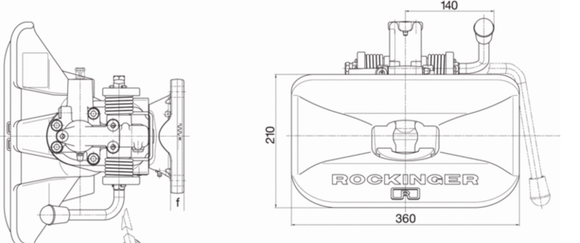 Automatiskt drag Rockinger M20 RO841B 160x100  av  Kespa AB Automatiska drag 7290