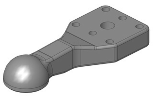 Ball sleeve K80 (80mm) with horizontal flange 130x115 M20 from Scharmüller
