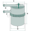 Bränslefilter WK42.7  av  Kespa AB Bränslefilter 6977