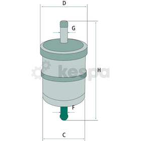 Bränslefilter WK613.1  av  Kespa AB Bränslefilter 6988