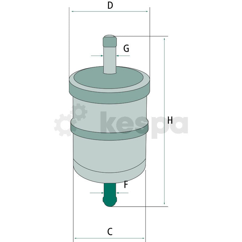 Bränslefilter WK613.1  av  Kespa AB Bränslefilter 6988