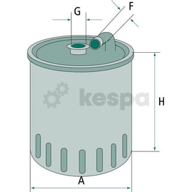 Bränslefilter WK822.1  av  Kespa AB Bränslefilter 7026