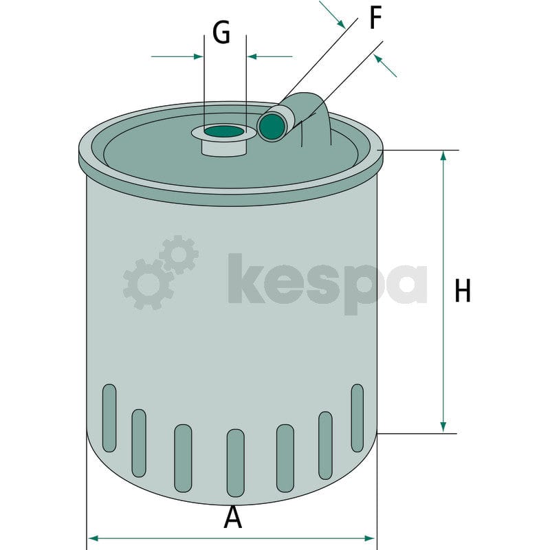 Bränslefilter WK822.1  av  Kespa AB Bränslefilter 7026