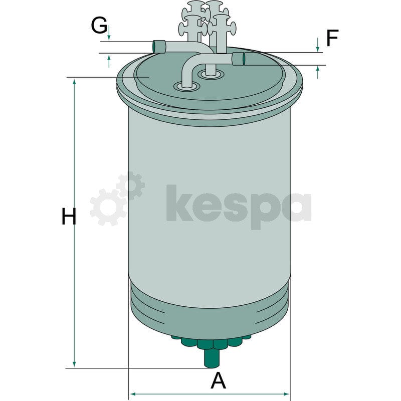 Bränslefilter WK841  av  Kespa AB Bränslefilter 7033