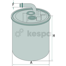 Bränslefilter WK842.13  av  Kespa AB Bränslefilter 7036