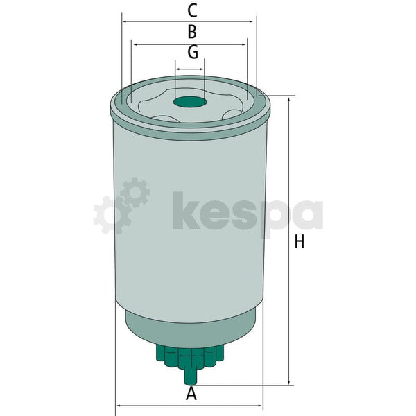 Bränslefilter WK950.6  av  Kespa AB Bränslefilter 7071