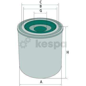 Air dryer filter - brakes TB 1374/13 x - 0
