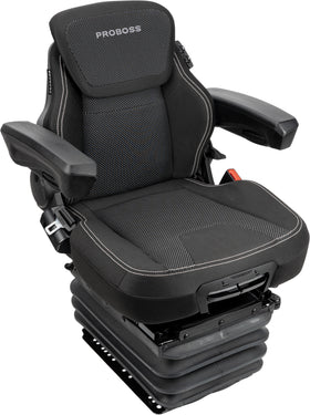 Luftfjädrad förarstol från Proboss AS5550, 550mm bred och ett spårmått på 260mm