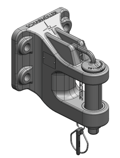 Gaffeldrag kat 4 med fläns 160x100 från Scharmüller  av  Kespa AB Manuella drag 7518