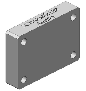 Welding plate for hole pattern 160x100 M20 from Scharmüller