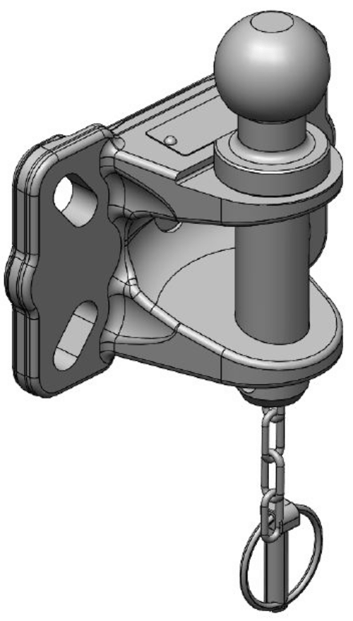 Drag K50 med bult 31,5 mm för rangering från Scharmüller  av  Kespa AB K50-drag 7360