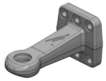Dragögla 40 mm (42mm tjock) med fläns 110x100 från Scharmüller  av  Kespa AB Dragögla 7580