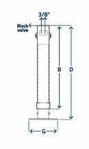 Dubbelverkande hydauliskt stödben max 2800kg, H1040 från Simol  av  Kespa AB Stödben 7341