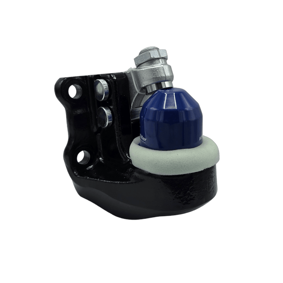 Ball angle K80 with flange 160x100 M20 4ton from Scharmüller fits Volvo wheeled excavators, among others.