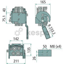 Snabbkoppling multifaster hona 2x 1/2" BSP + 2x 3/4" BSP PH510-2