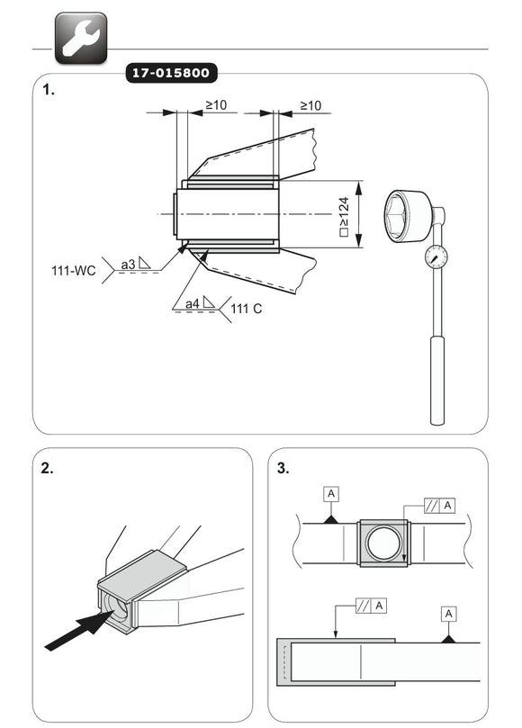 Sleeve 90x90 for screwed towing eyes from VBG