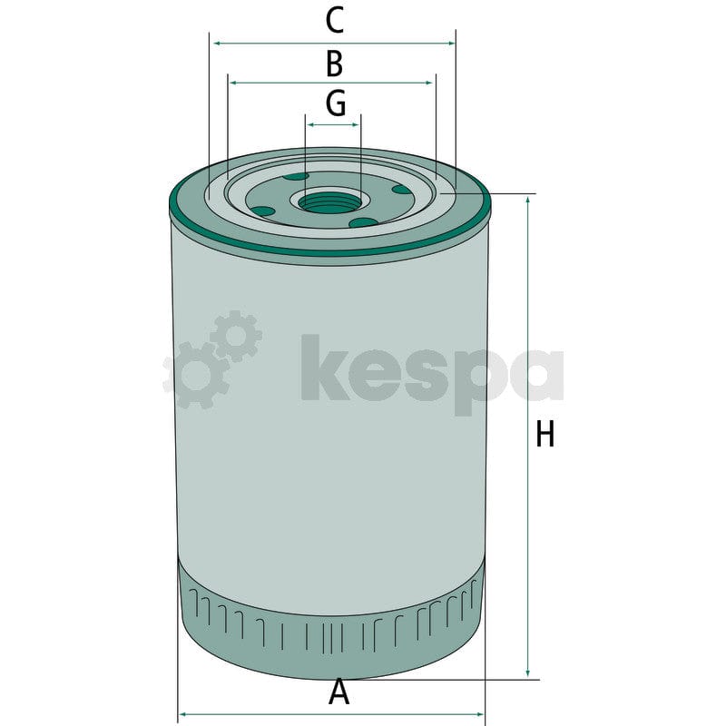 Hydraulfilter - retur  av  Kespa AB Hydraulik- / transmissionsoljefilter 6073