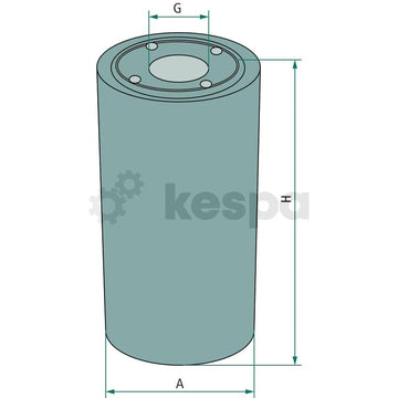 Hydraulic / transmission oil filter 295mm long