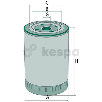 Hydraulic / transmission oil filter W1019