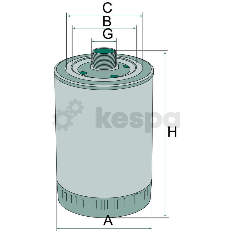 Hydraulik- / transmissionsoljefilter WD962.19  av  Kespa AB Hydraulik- / transmissionsoljefilter 6887